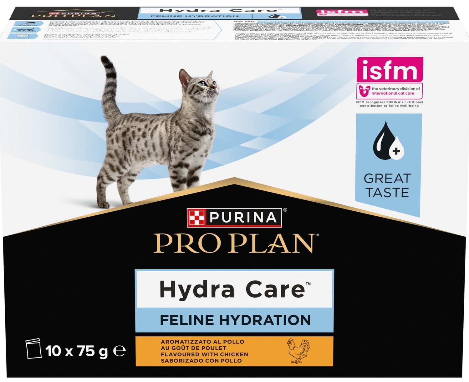 Pro Plan Hydra Care hydratační doplněk kapsičky pro kočky kuře 10×75 g