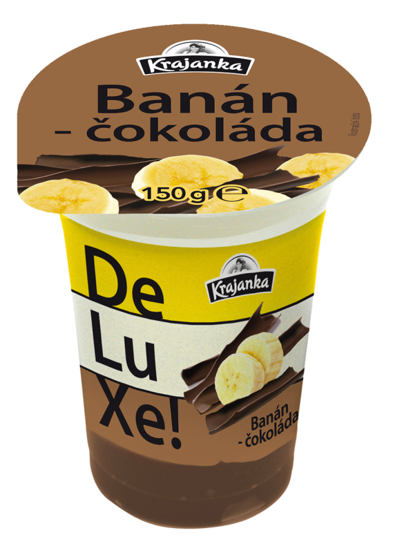 Krajanka DeLuXe smetanový jogurt banán a čokoláda