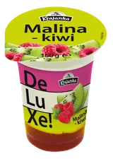 Krajanka DeLuXe smetanový jogurt malina a kiwi