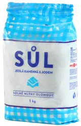 Solné Mlýny Olomouc Jedlá sůl kamenná s jódem