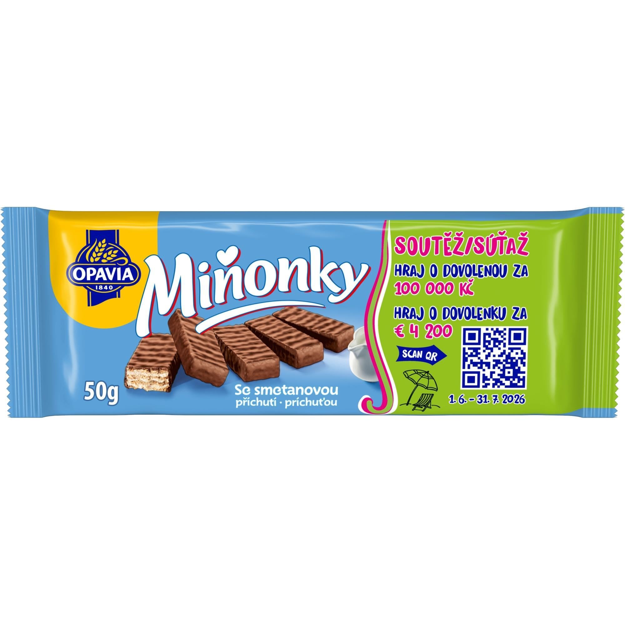 Opavia Miňonky Smetanové oplatky