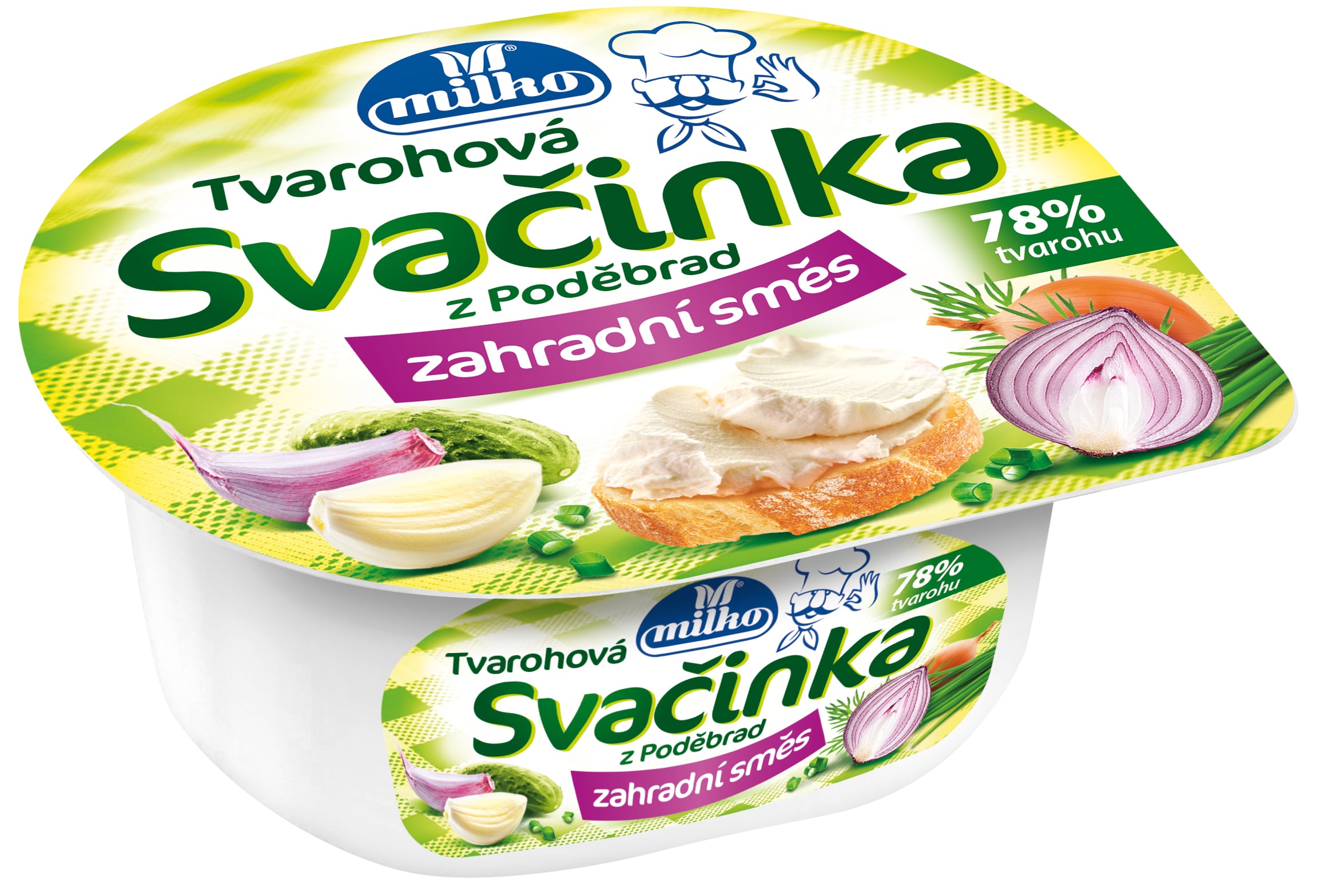 Milko Svačinka zeleninový tvaroh zahradní směs