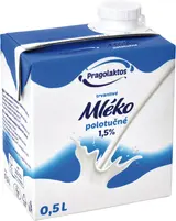 Pragolaktos Trvanlivé mléko s uzávěrem 1,5% polotučné