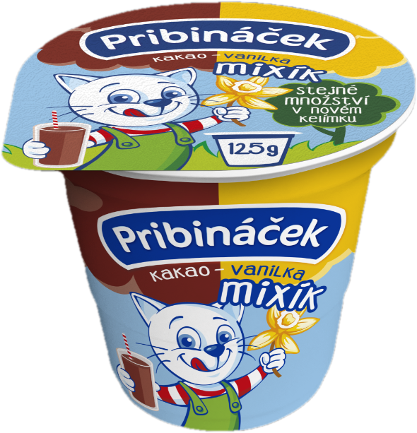 Pribináček Mixík dezert kakao a vanilka