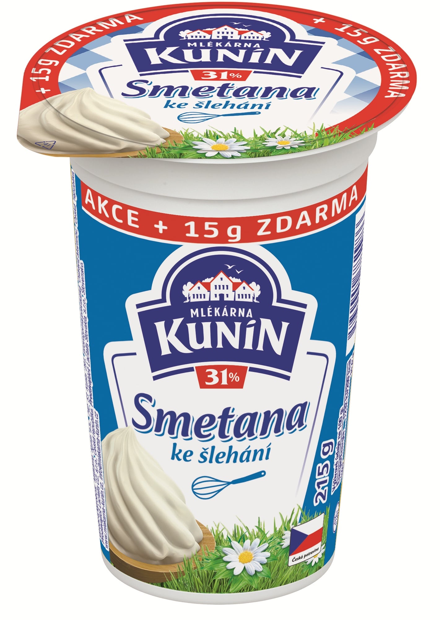 Mlékárna Kunín Smetana ke šlehání 31%