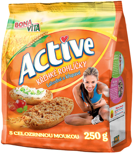 Bonavita Active Křehké rohlíčky celozrnné