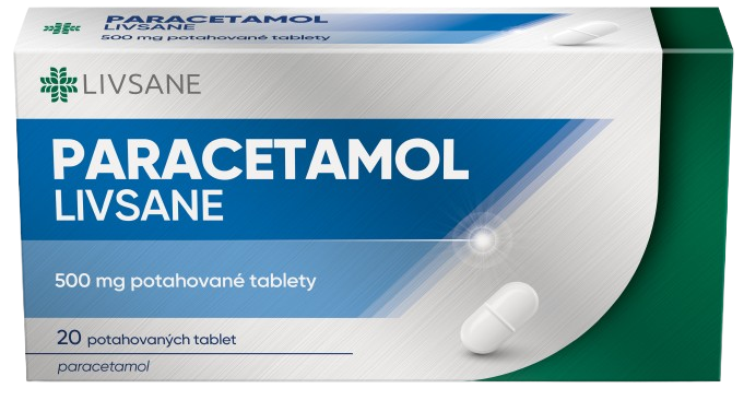 PARACETAMOL LIVSANE 500MG Potahovaná tableta 20