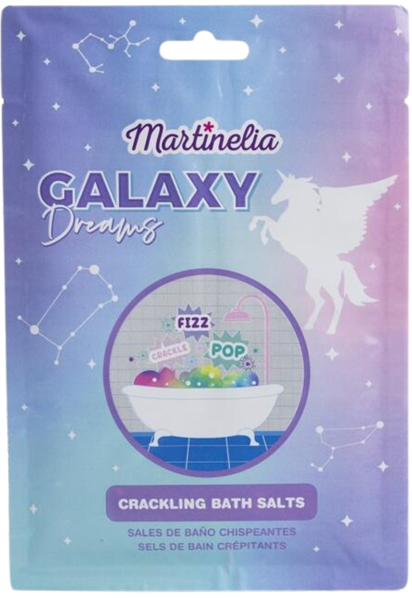 Martinelia Galaxy Dreams praskací sůl do koupele