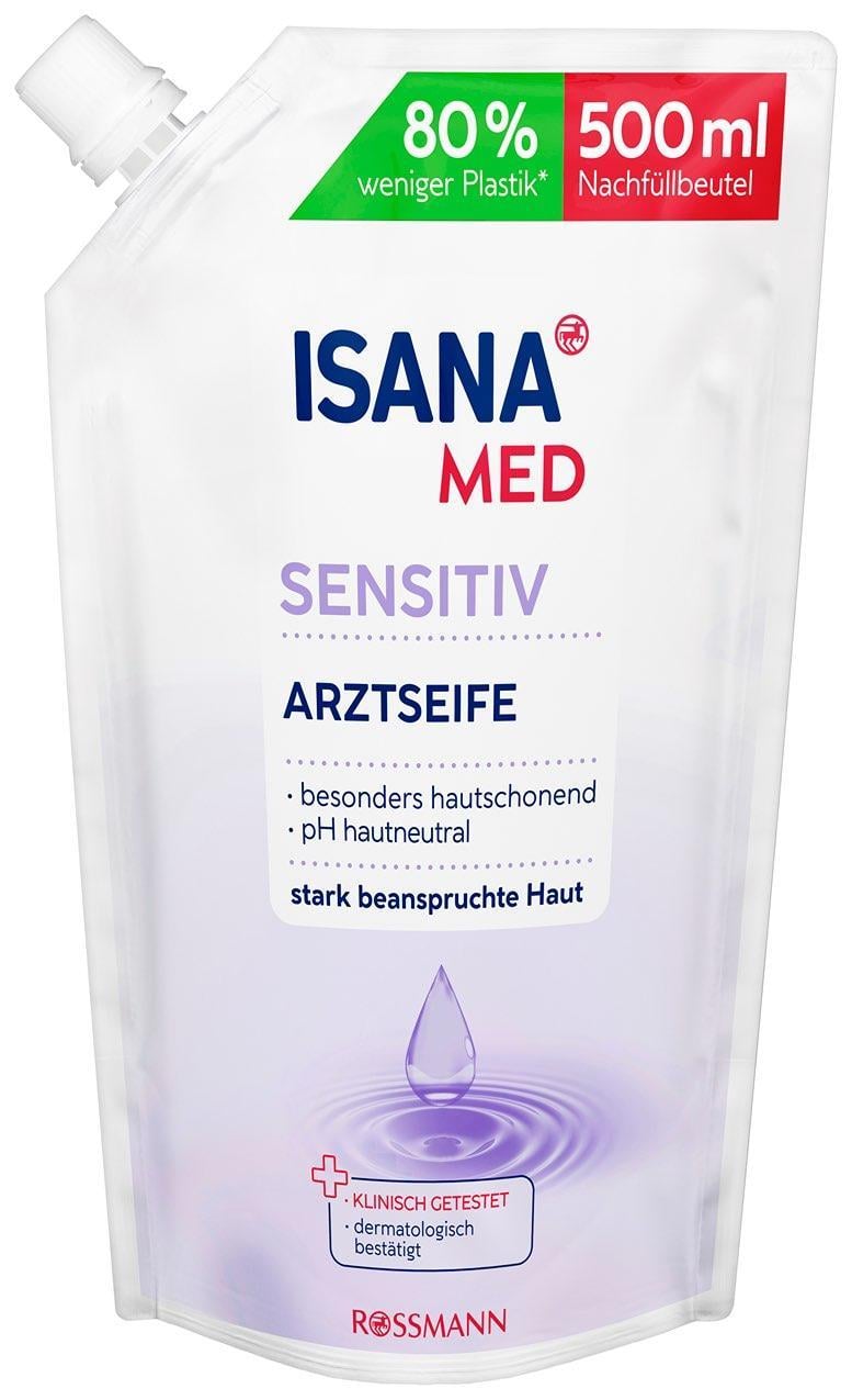 ISANA Med Sensitive tekuté mýdlo, náhradní náplň