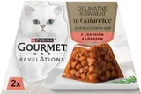 Gourmet Revelations jemné kousky s lososem v želé pro kočky 2×57 g