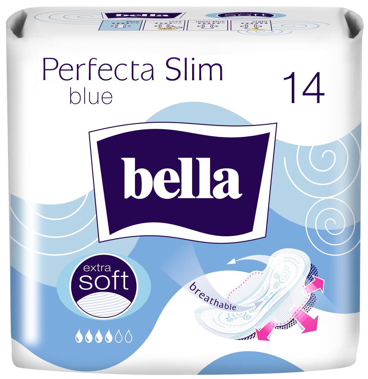 Bella Perfecta Slim Blue ultratenké vložky