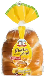 Ölz Máslová vánočka s medem krájená