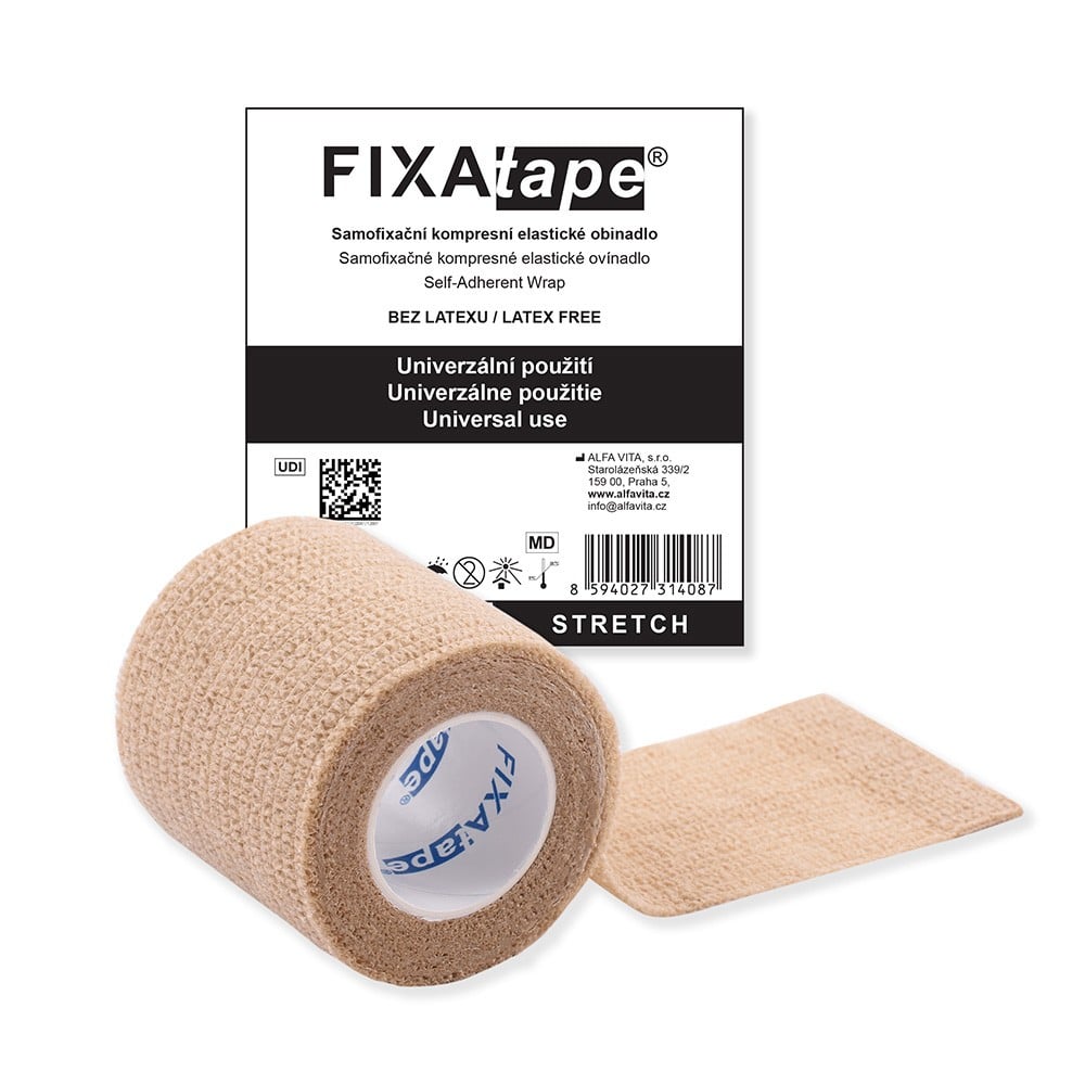 FIXAtape STRETCH samofix.obinad.5x450cm tělová