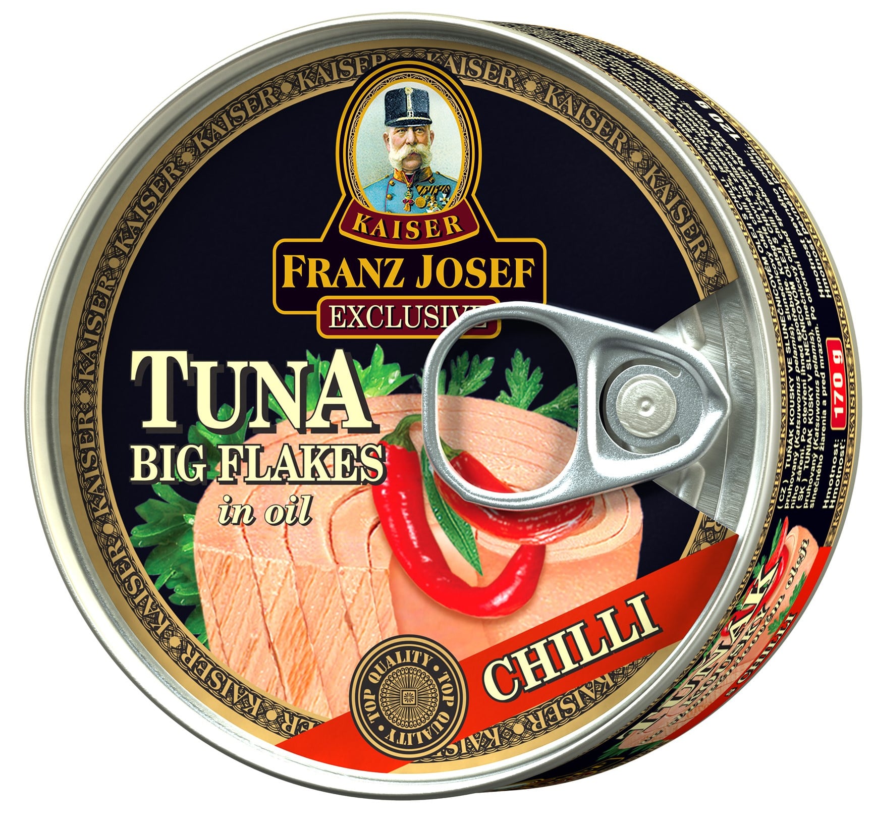 Franz Josef Kaiser Tuňák kousky v rostlinném oleji s chilli