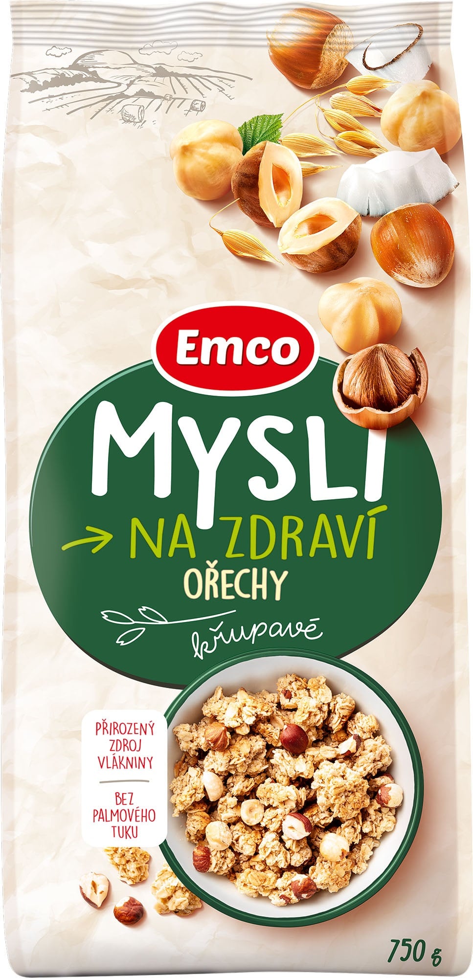 Emco Mysli na Zdraví Křupavé Ořechy