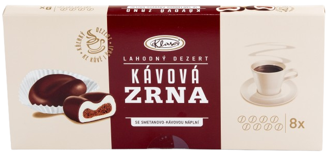 Klasa Kávová zrna se smetanovo-kávovou náplní