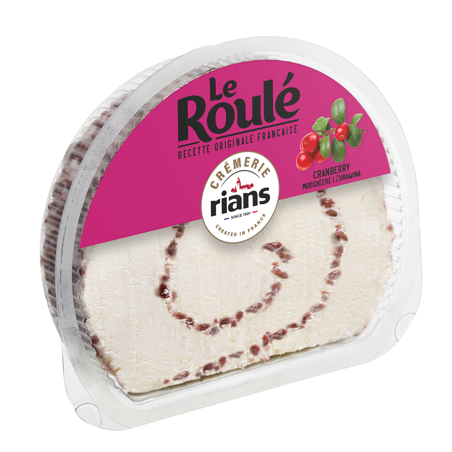 Rians Le Roulé sýr s brusinkami