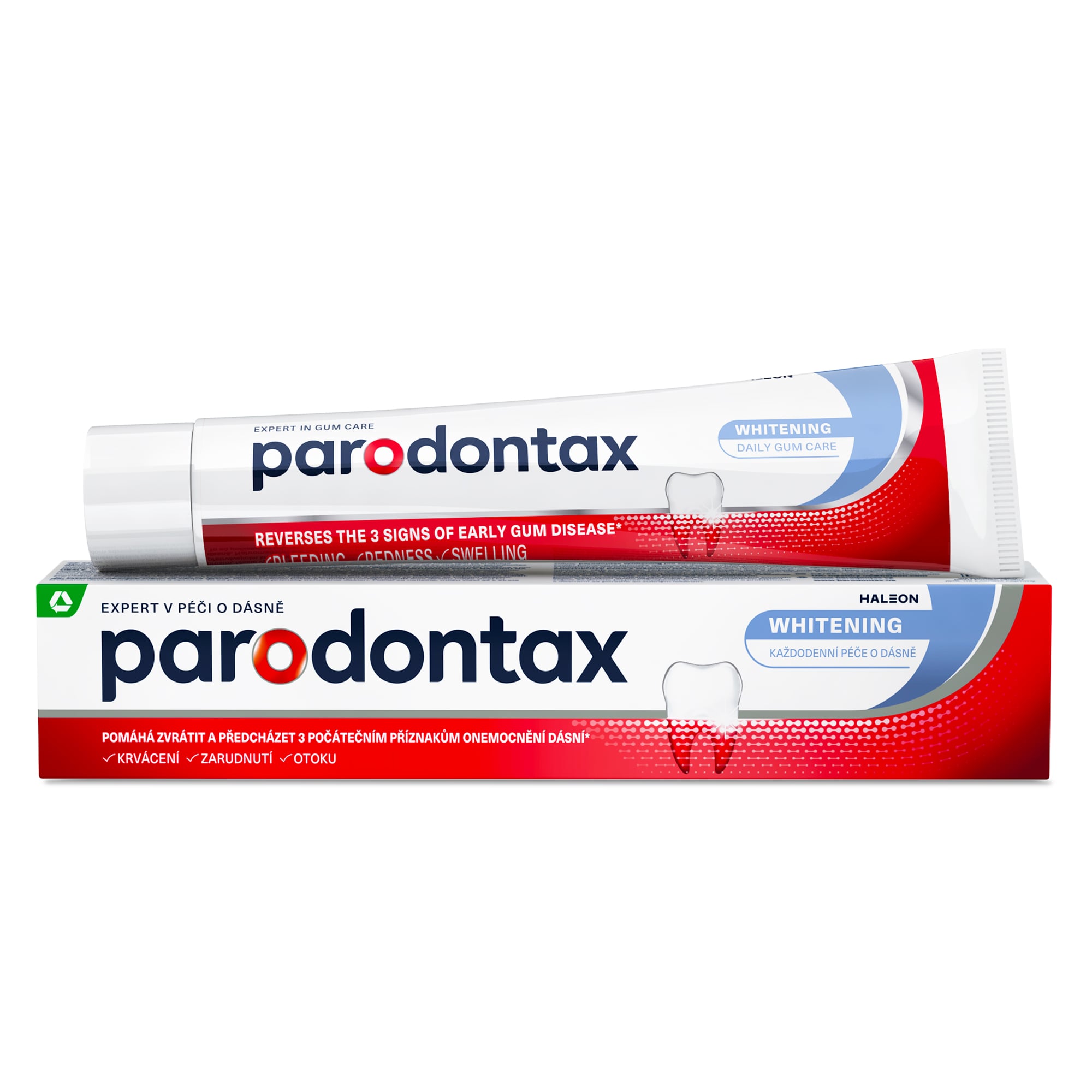 Parodontax Whitening Zubní pasta na paradentózu a bílé zuby
