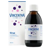 Vincentka Sirup s jitrocelem a mateřídouškou 200ml