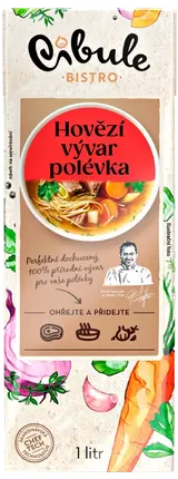 Cibule Bistro Hovězí vývar jako polévka