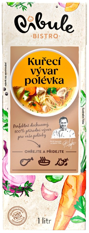Cibule Bistro Kuřecí vývar jako polévka