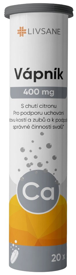 LIVSANE Vápník 400mg šumivé tablety 20ks