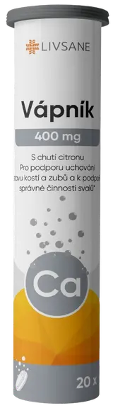 LIVSANE Vápník 400mg šumivé tablety 20ks