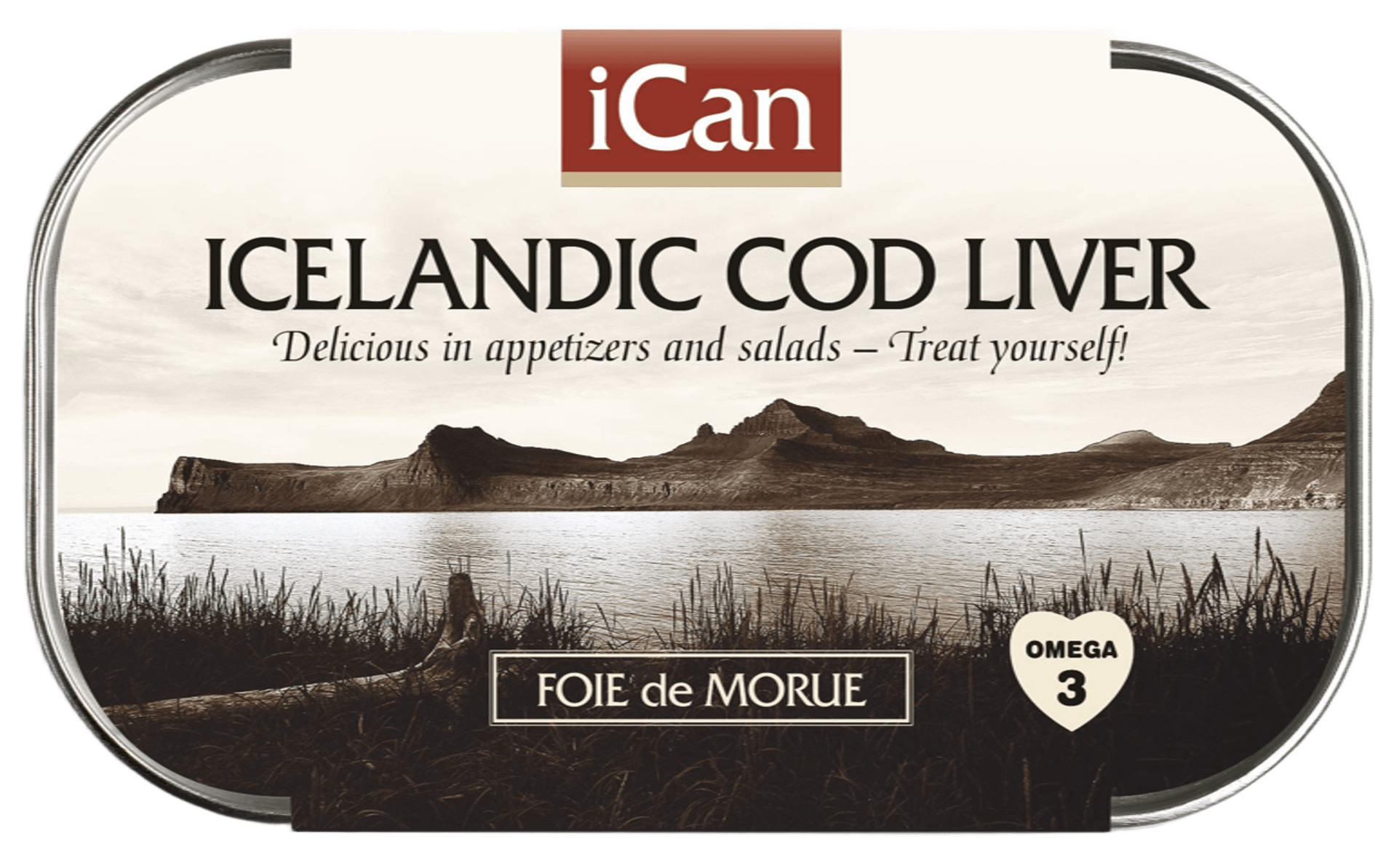 iCan Islandská tresčí játra ve vlastním oleji