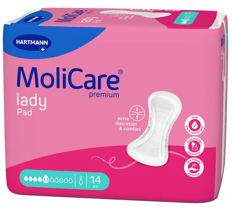 VLOŽKY ABSORPČNÍ MOLICARE LADY 4,5 KAPKY 934ML,14KS