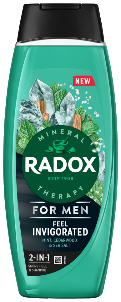 Radox Feel Invigorated sprchový gel pro muže 2 v 1