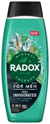 Radox Feel Invigorated sprchový gel pro muže 2 v 1