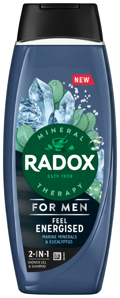 Radox Feel Energised sprchový gel pro muže 2 v 1
