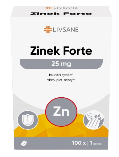 LIVSANE Zinek Forte 25mg tbl.100