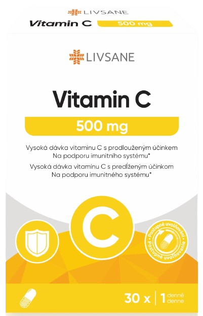 LIVSANE Vitamin C 500mg cps.30