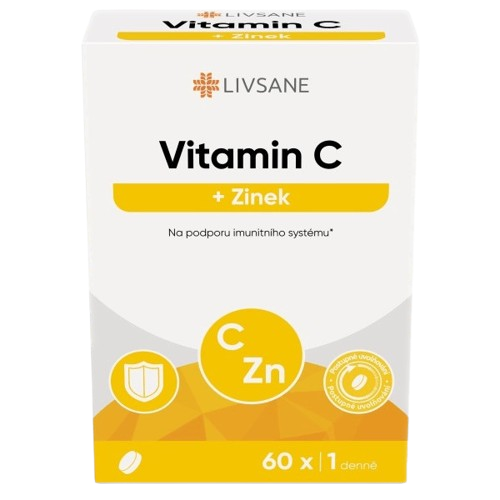 LIVSANE Vitamin C+Zinek tbl.60