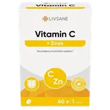 LIVSANE Vitamin C+Zinek tbl.60