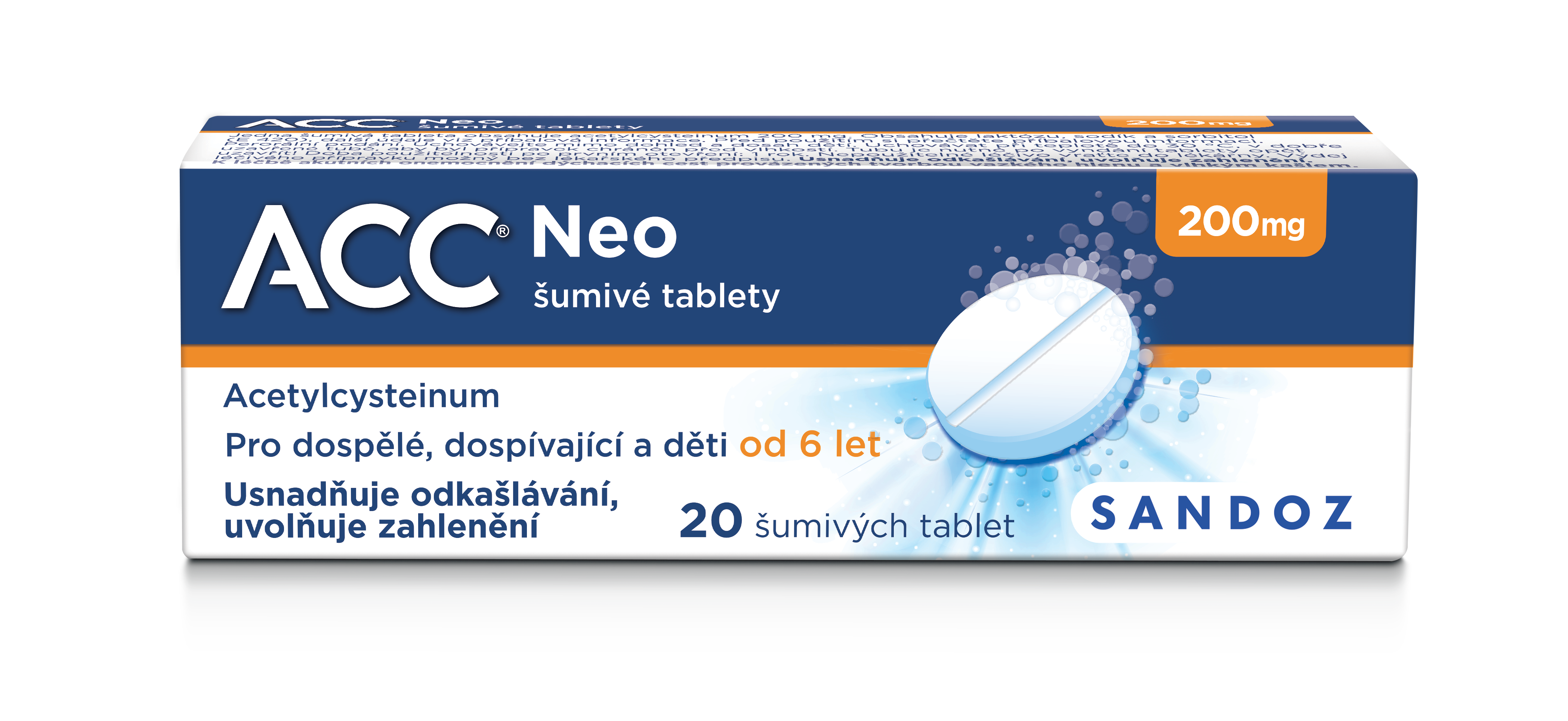 ACC NEO 200MG šumivá tableta 20