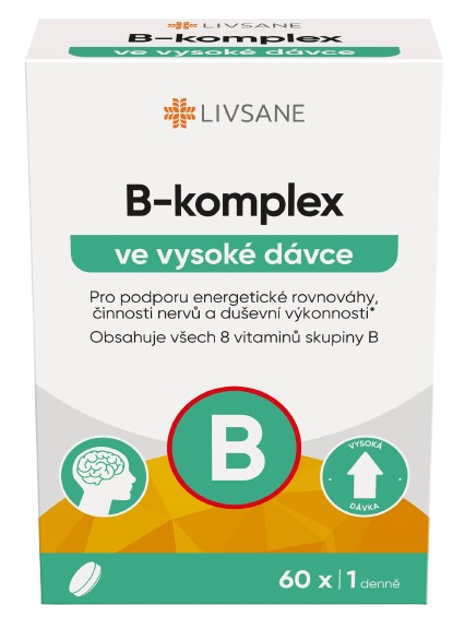 LIVSANE B-komplex ve vysoké dávce tbl.60