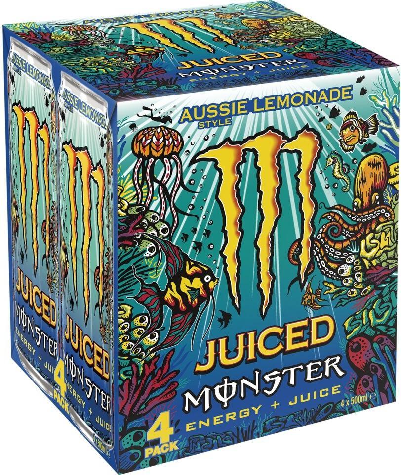 Monster Energy Juiced Aussie Style Lemonade 4×0,5 l