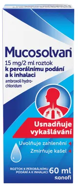 MUCOSOLVAN 15MG/2ML Perorální roztok/roztok k inhalaci 60ML