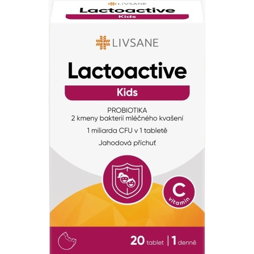 LIVSANE Lactoactive Kids PROBIOTIKA tbl.20