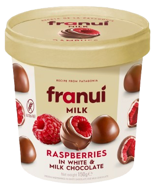 Franuí Maliny v bílé a mléčné čokoládě