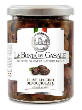 Le bontà del casale Olive Denocciolate saporite – vypeckované černé olivy v oleji