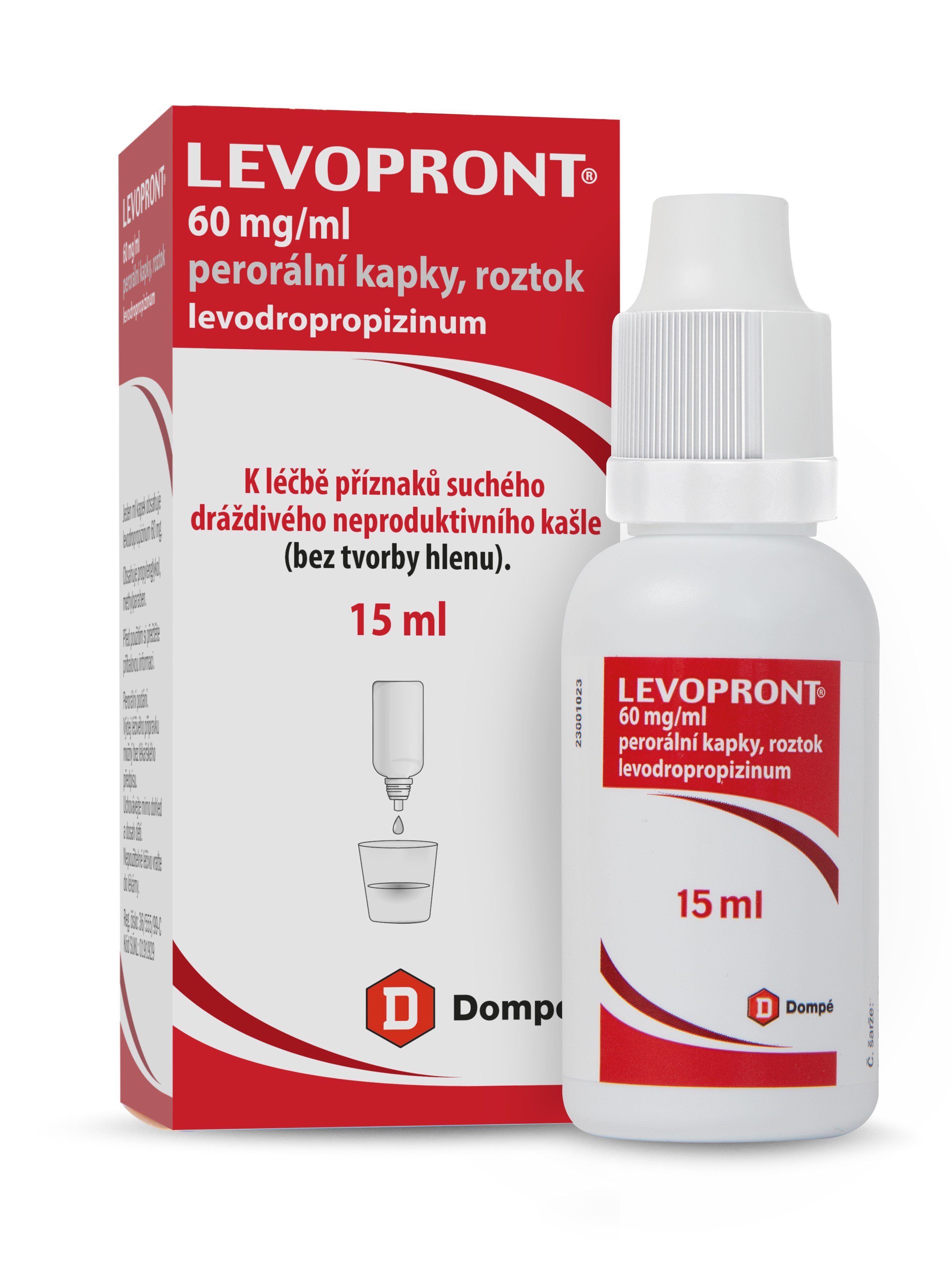 LEVOPRONT 60MG/ML Perorální kapky, roztok 1X15ML
