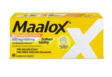 MAALOX BEZ CUKRU CITRON 400MG/400MG žvýkací tableta 40
