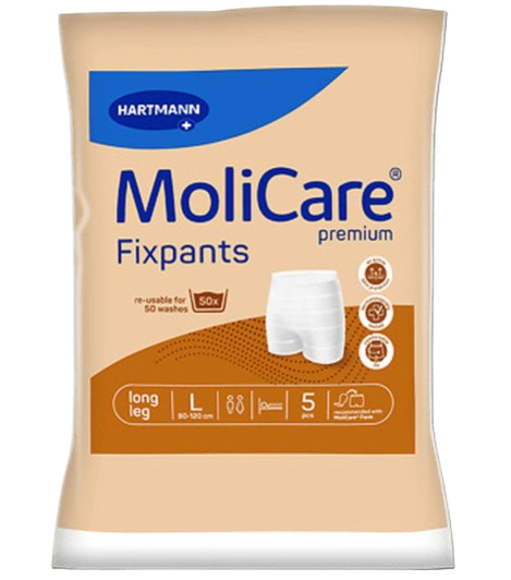 FIXAČNÍ KALHOTKY MOLICARE PREMIUM FIXPANTS L OBVOD BOKŮ 80-120CM,5KS