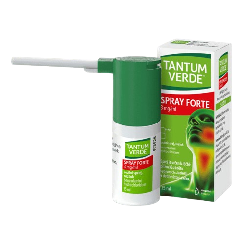 TANTUM VERDE SPRAY FORTE 3MG/ML Orální sprej, roztok 15ML