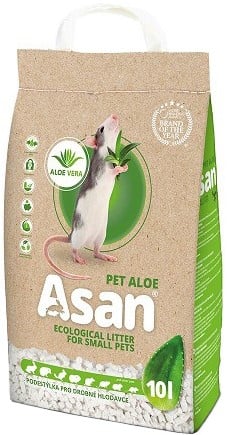 Asan Pet Aloe podestýlka pro zakrslé králíčky a hlodavce