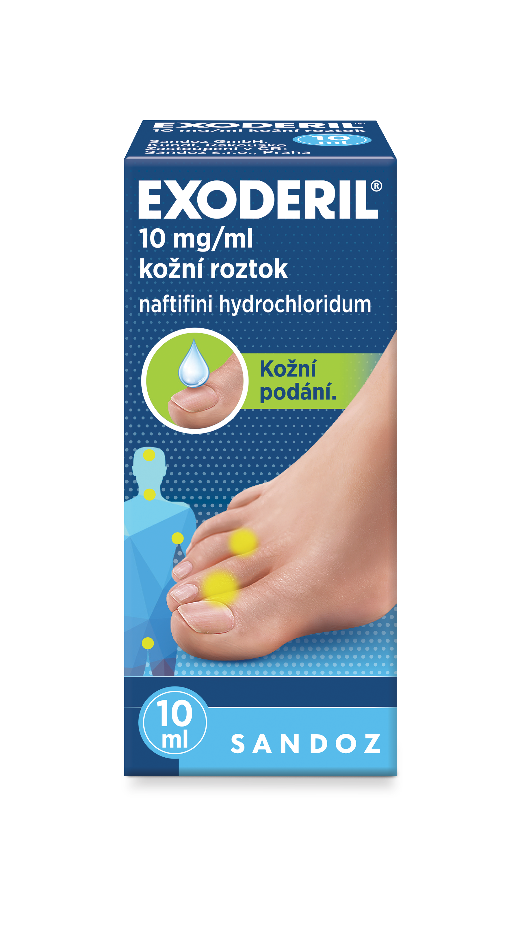 EXODERIL 10MG/ML Kožní roztok 1X10ML