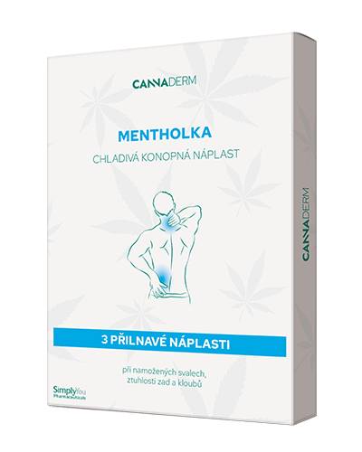 Cannaderm Mentholka chladivá konopná náplast 3ks